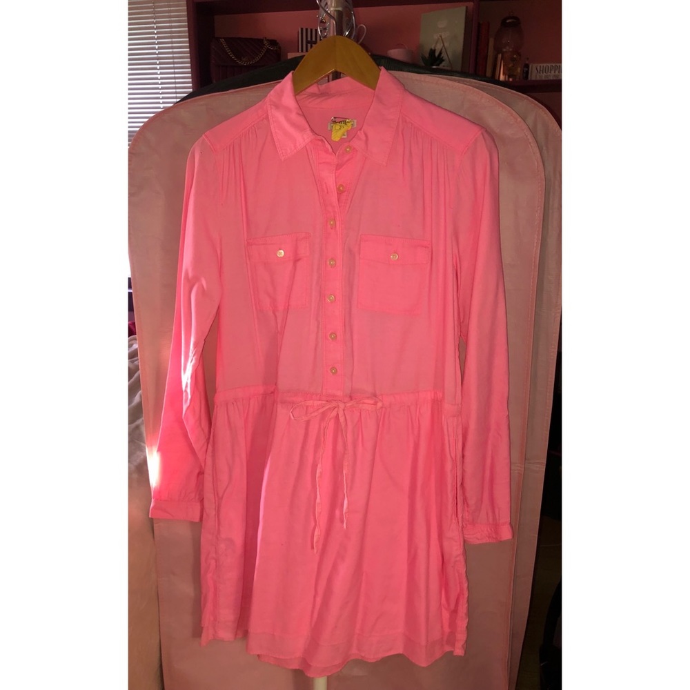 Gap Pink Button-Front Dress